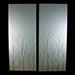Birch Branch Thatch Room Dividers Cool Back Light View