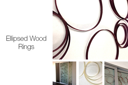 Ellipsed Wood Rings Room Dividers