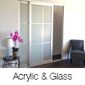 Acrylic And Glass Sliding Closet Doors