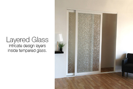 Layered Glass Room Dividers