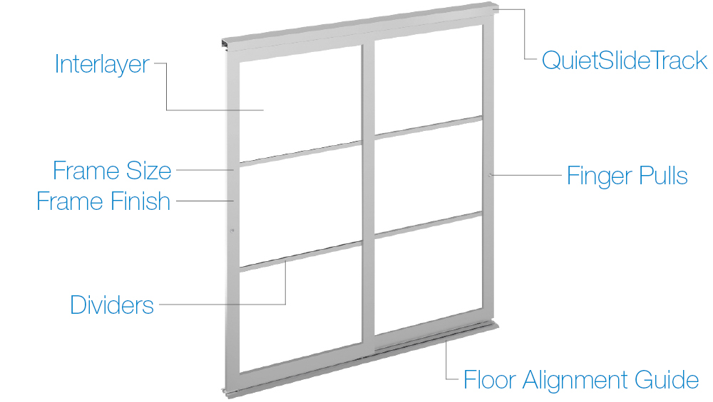 Acrylic and Glass Room Dividers System Options