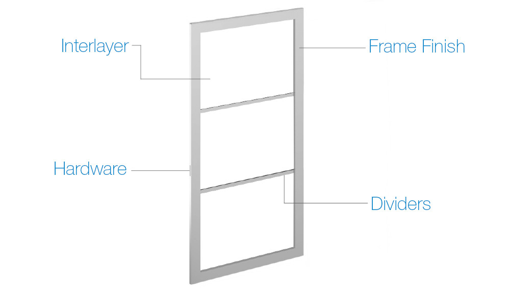 Layered Glass Pocket Doors System Options
